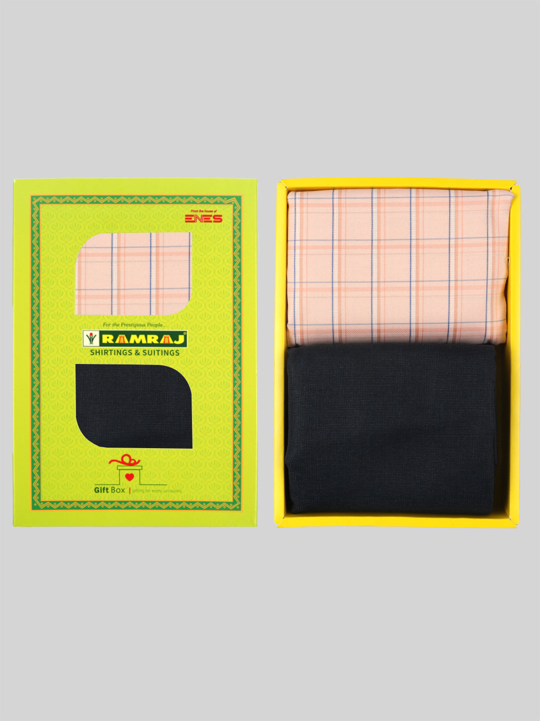 Mens Cotton Checked Shirting & Suiting Gift Box SS141