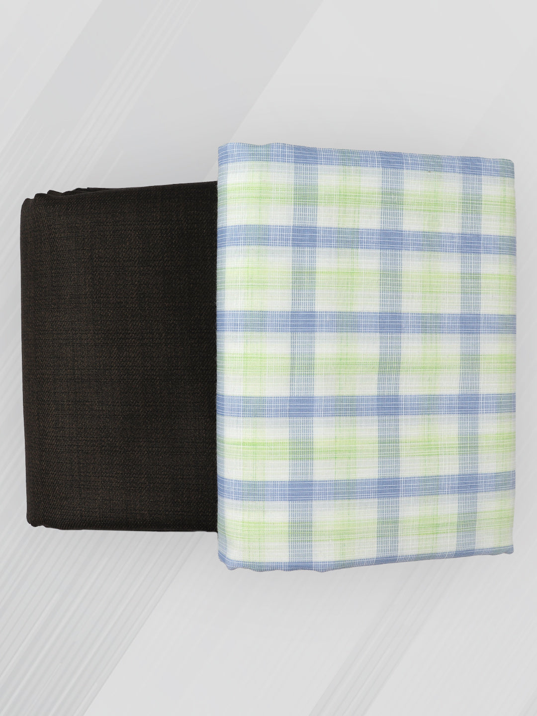 Men Cotton Checked Shirting & Suiting Gift Box SS210