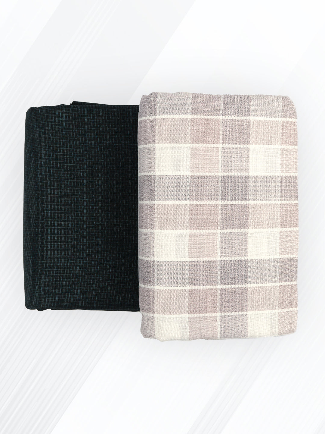 Men Cotton Checked Shirting & Suiting Gift Box SS202