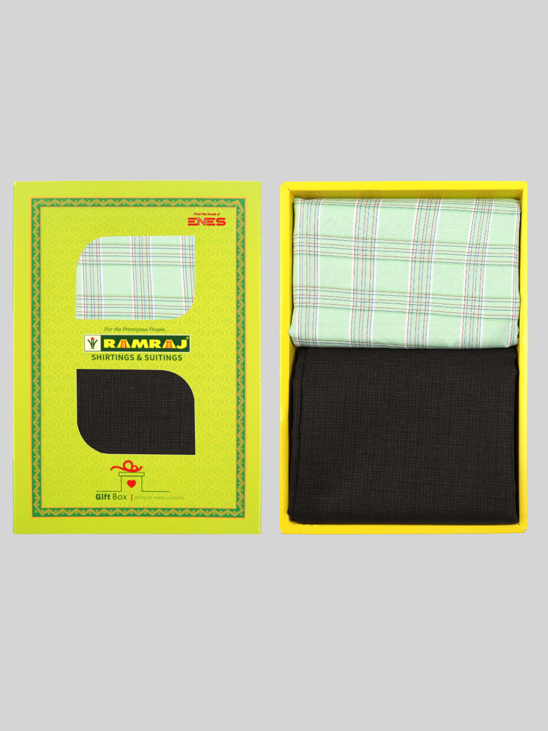 Cotton Checked Shirting & Suiting Gift Box Combo SS123-Ad vert