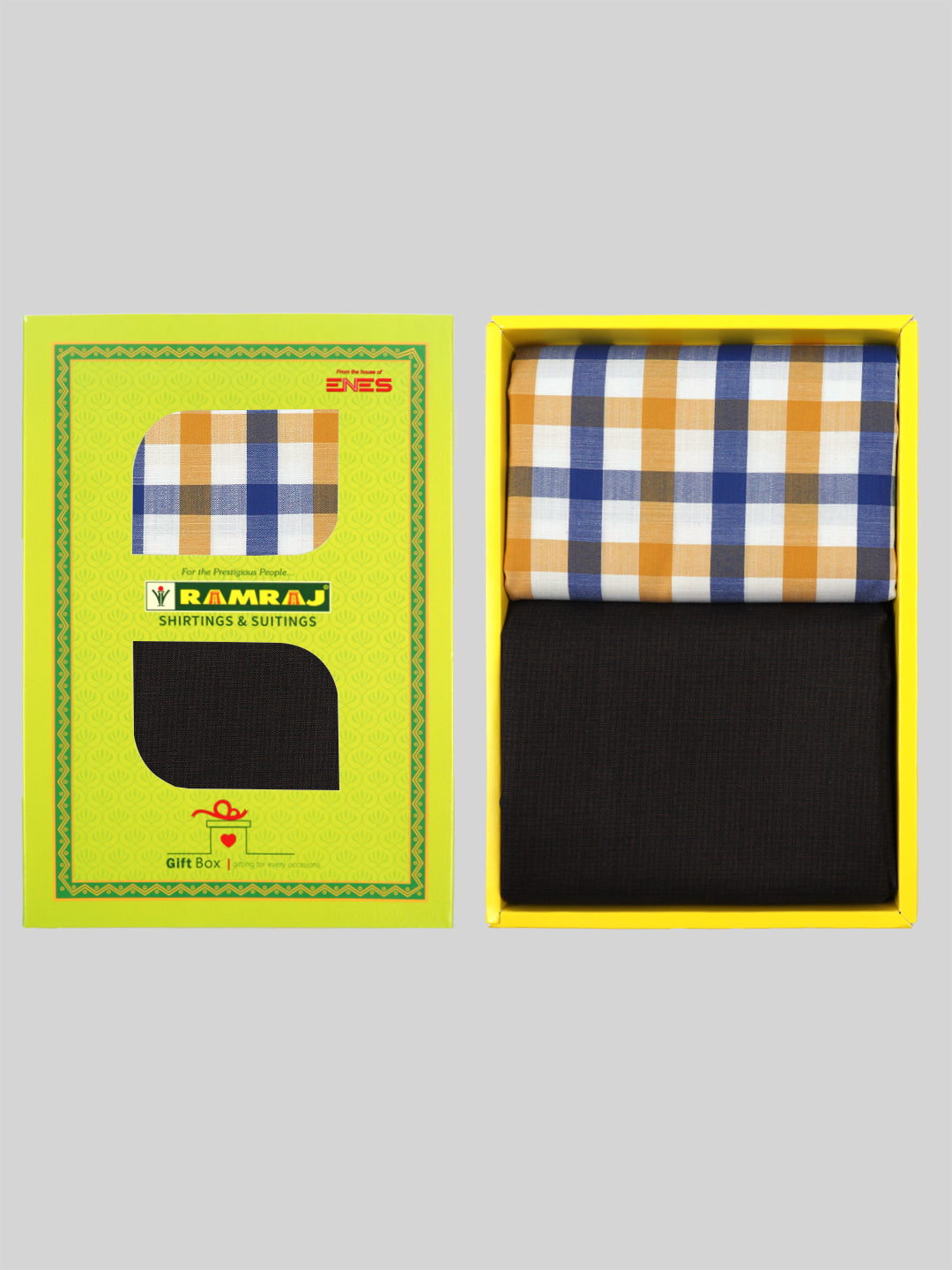 Cotton Checked Shirting & Suiting Gift Box Combo SS118-Ad vert