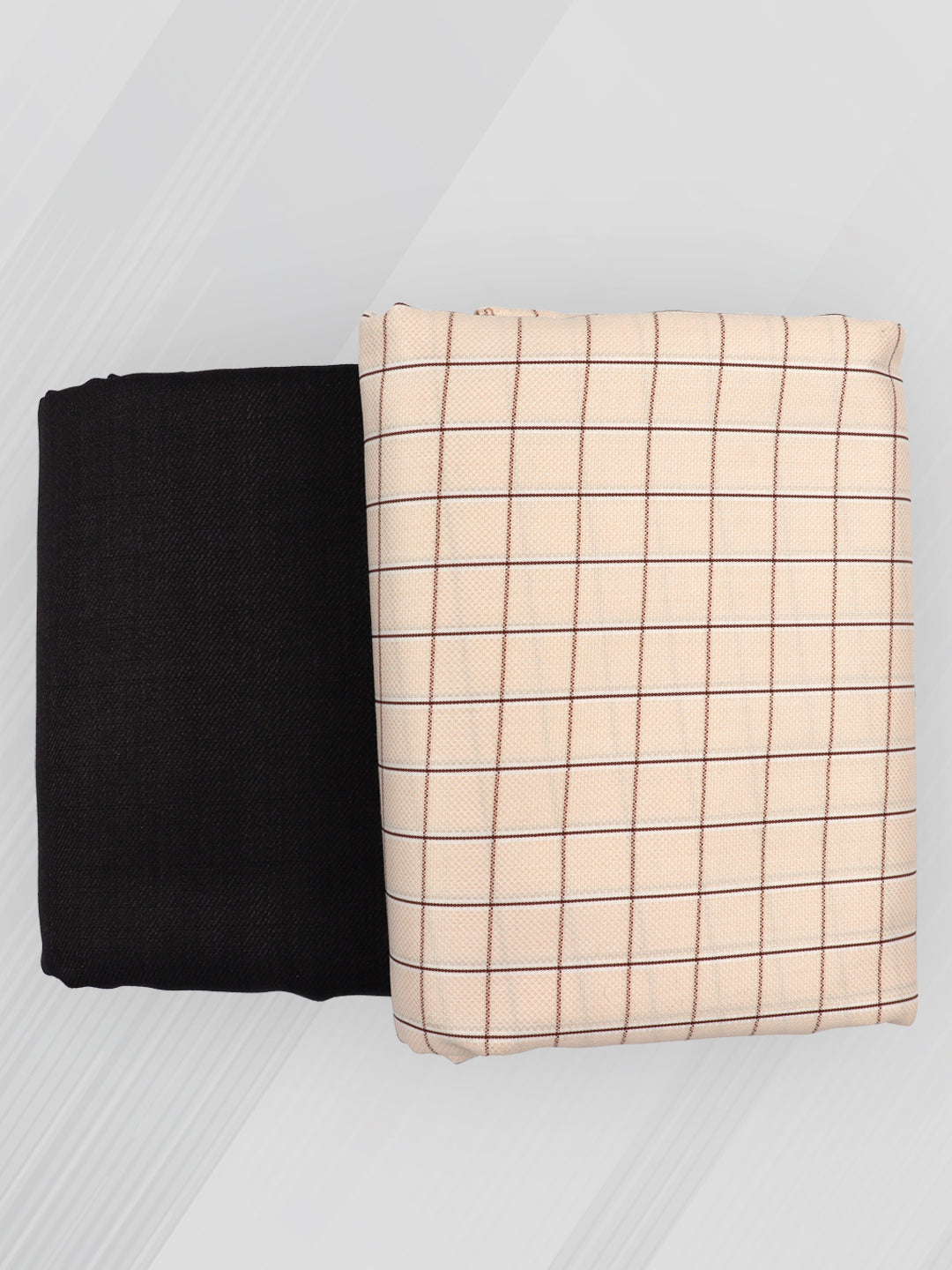 Men Cotton Checked Shirting & Suiting Gift Box SS186