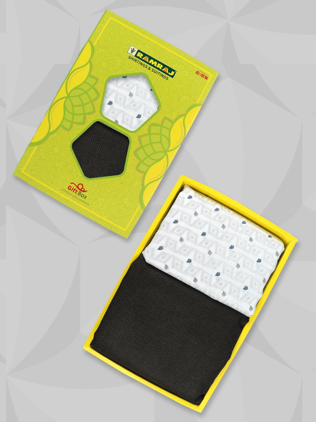 Cotton Blend Printed Shirting & Suiting Gift Box SS213