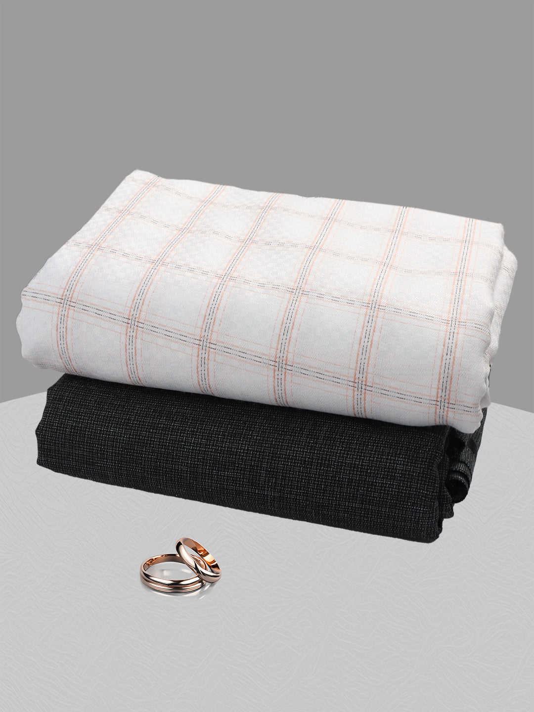 Men Cotton Checked Shirting & Suiting Gift Box SS197