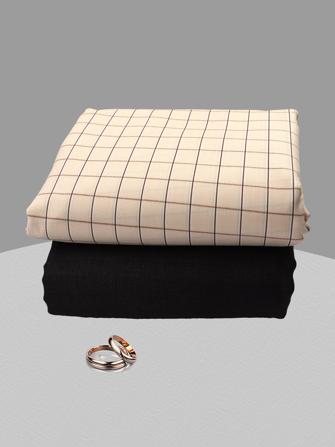Men Cotton Checked Shirting & Suiting Gift Box SS186