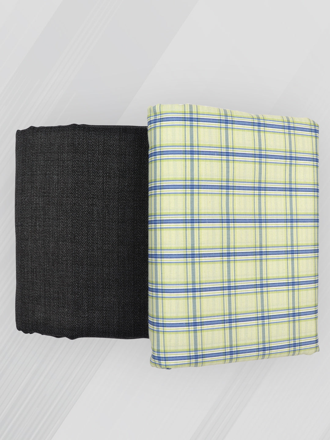 Men Cotton Checked Shirting & Suiting Gift Box SS180