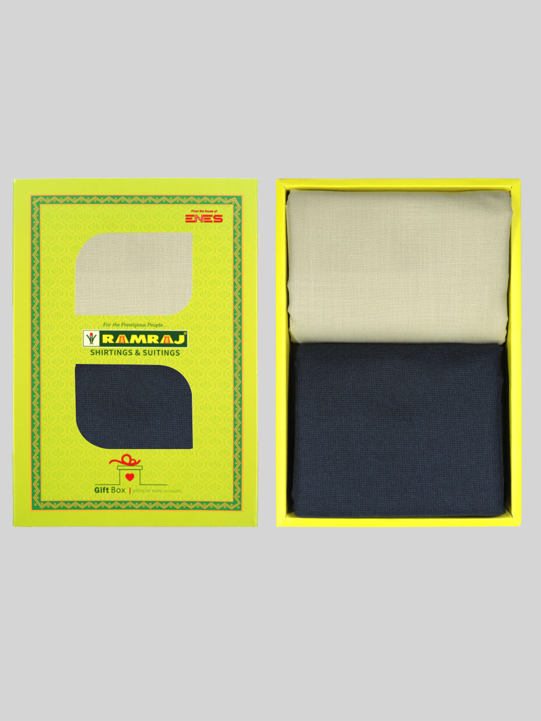 Mens Cotton Plain Shirting & Suiting Gift Box SS163