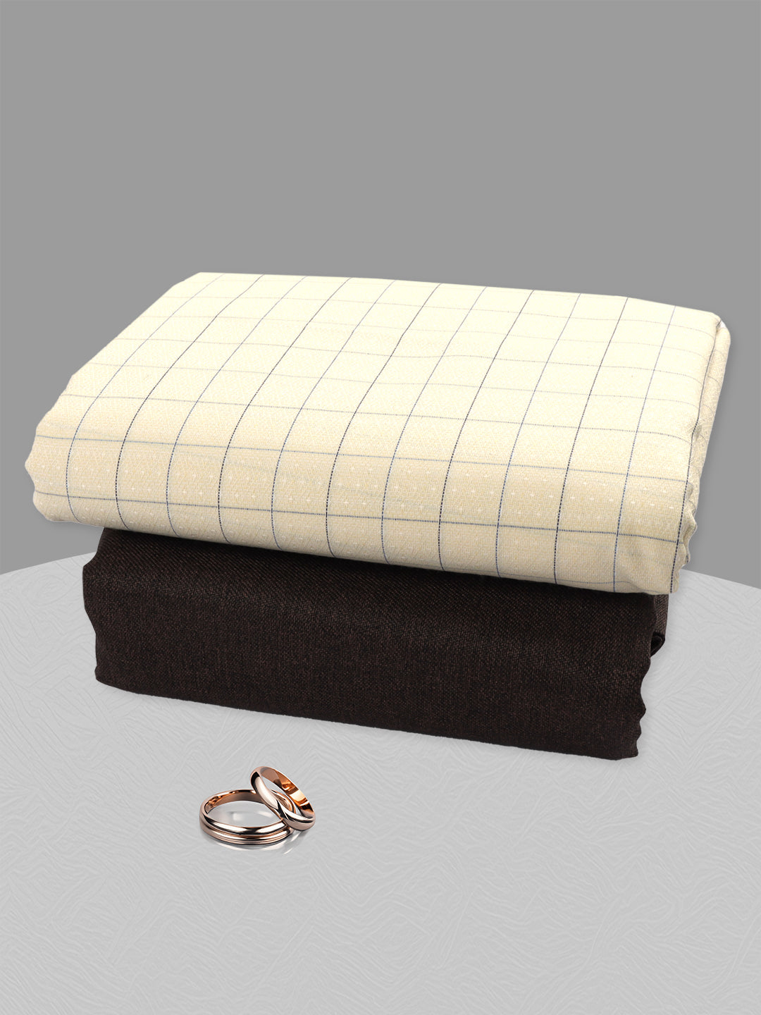 Men Cotton Checked Shirting & Suiting Gift Box SS199