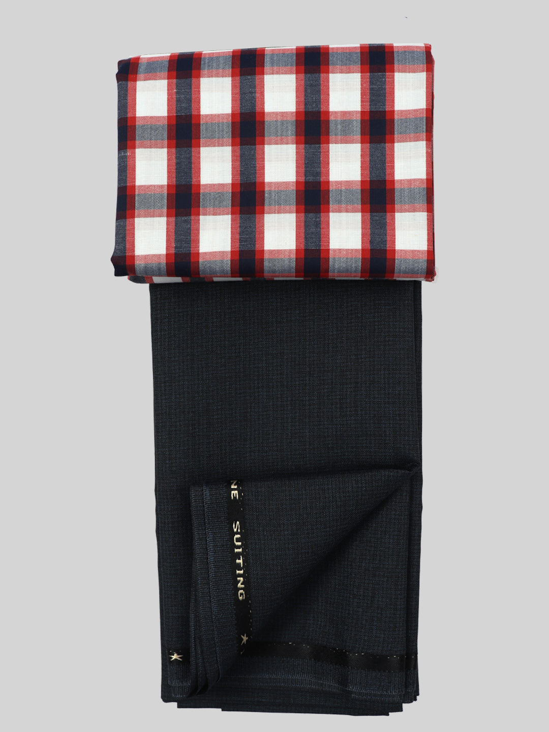 Cotton Checked Shirting & Suiting Gift Box Combo SS124-Full view