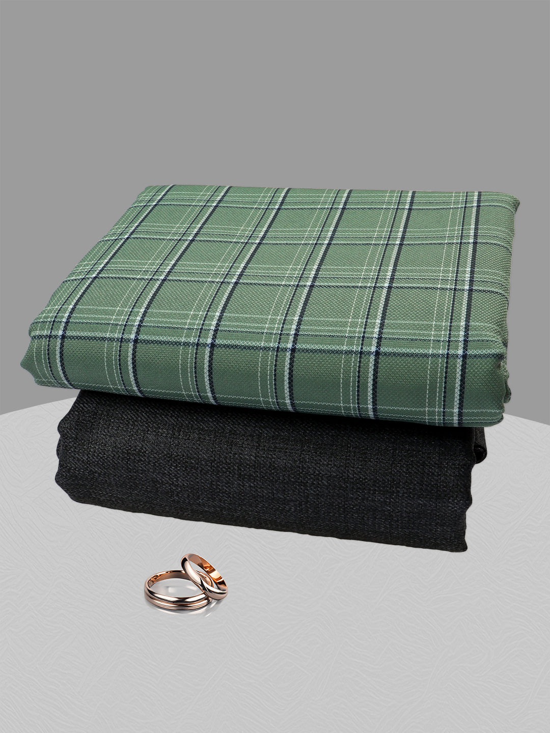 Men Cotton Checked Shirting & Suiting Gift Box SS183