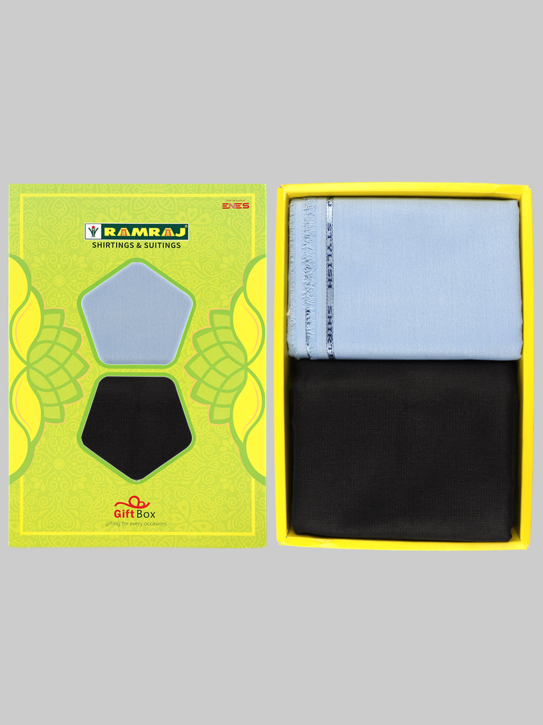 Men Cotton Plain Shirting & Suiting Gift Box SS193