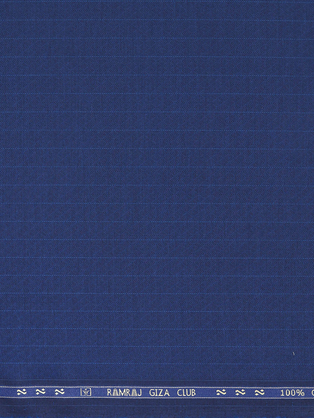 Men Giza Cotton Self Design Blue Shirt Fabric Jackpot