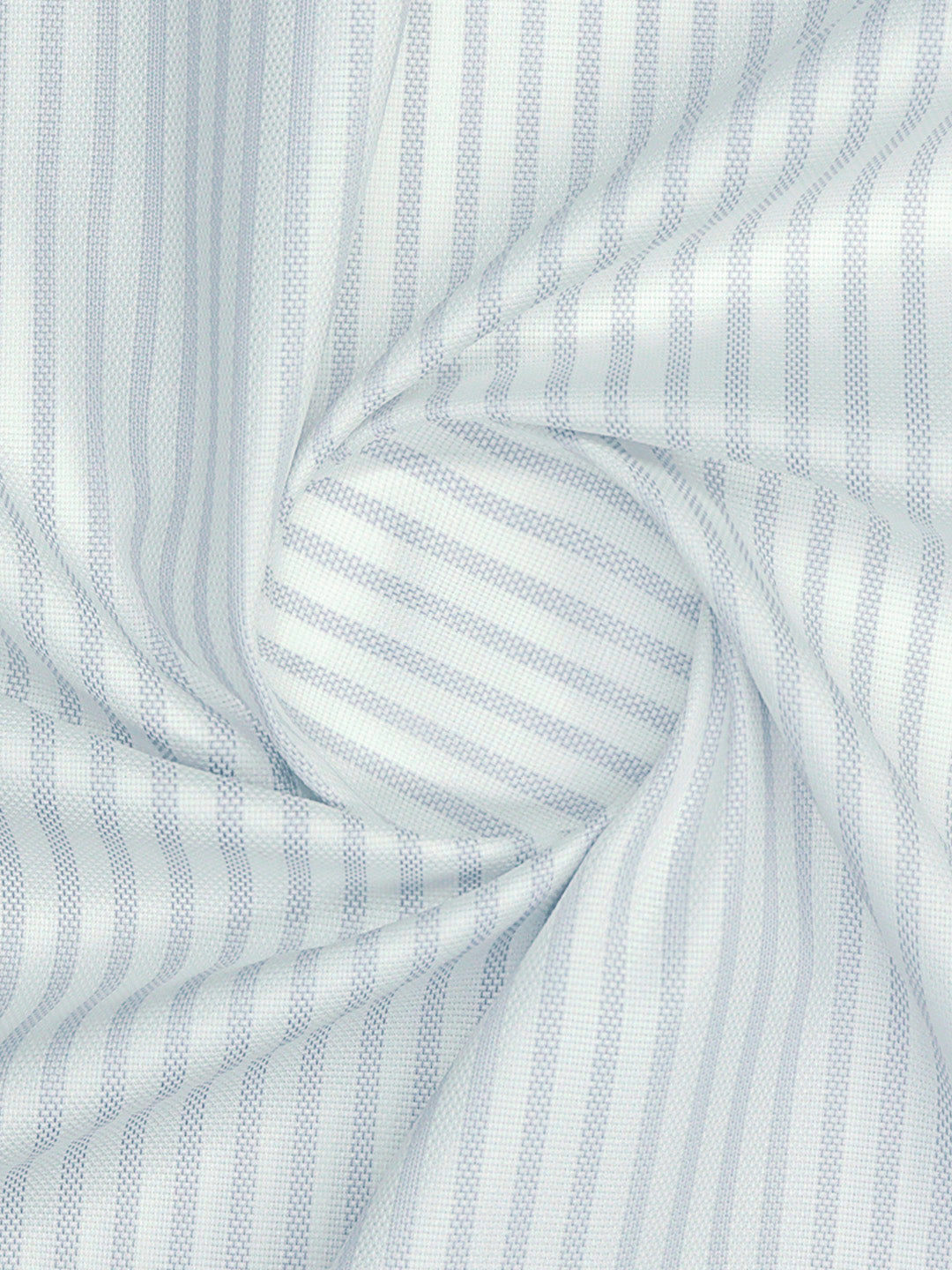 Mens Cotton Striped White with Grey Shirt Fabric Jackpot