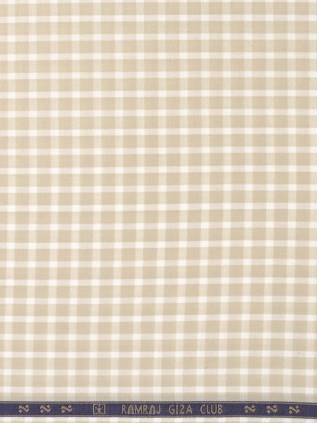 Men Giza Cotton Blend Checked Sandal Shirt Fabric Jackpot