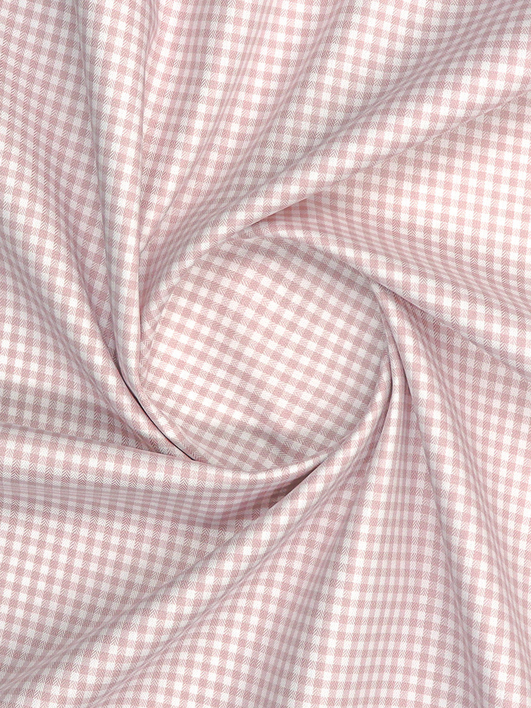 Mens Cotton Checked Peach Shirt Fabric Jackpot