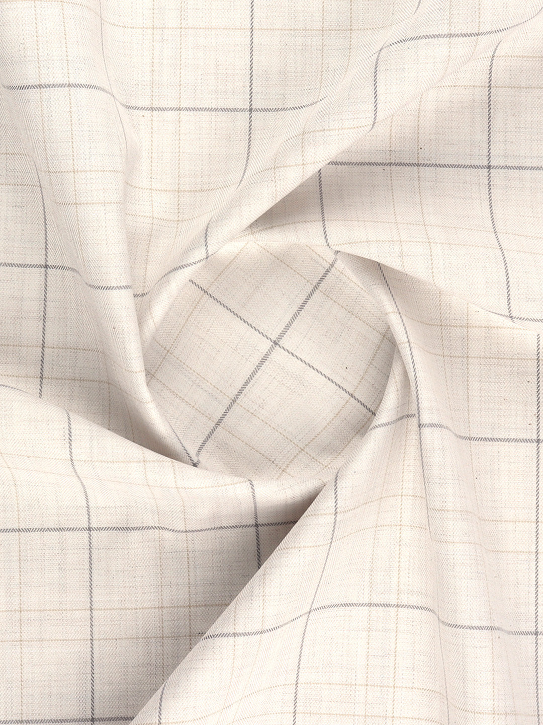 Men 100%Cotton Checked Light Sandal Shirt Fabric Grand Unique