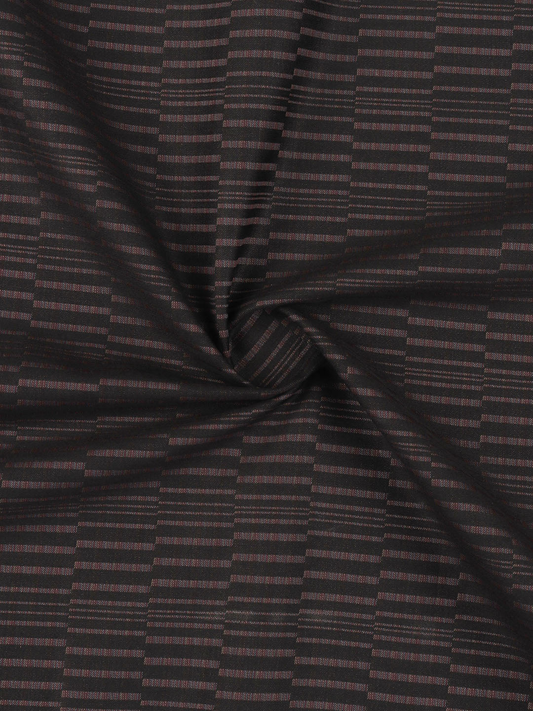 100% Giza Cotton Self Design Black Shirt Fabric Casino Grand