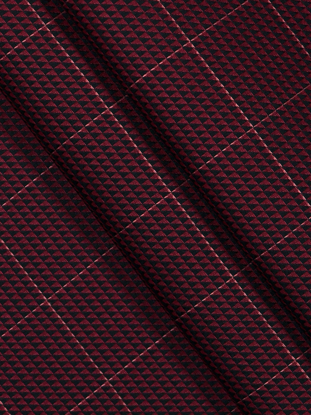 Men Giza Cotton Self Design Shirt Fabric Maroon Casino Grand