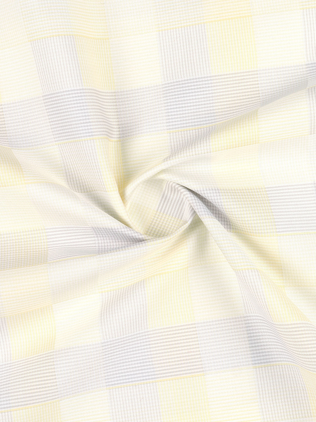 Men 100% Giza Cotton Self Design Yellow Shirt Fabric Casino Grand