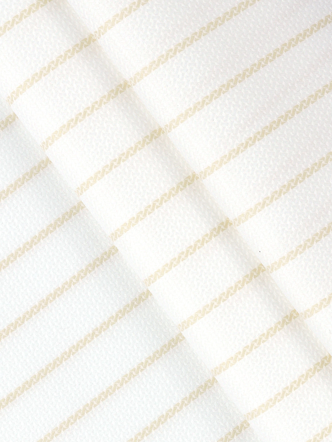 Men 100% Giza Cotton Checked White with Sandal Shirt Fabric Casino Grand