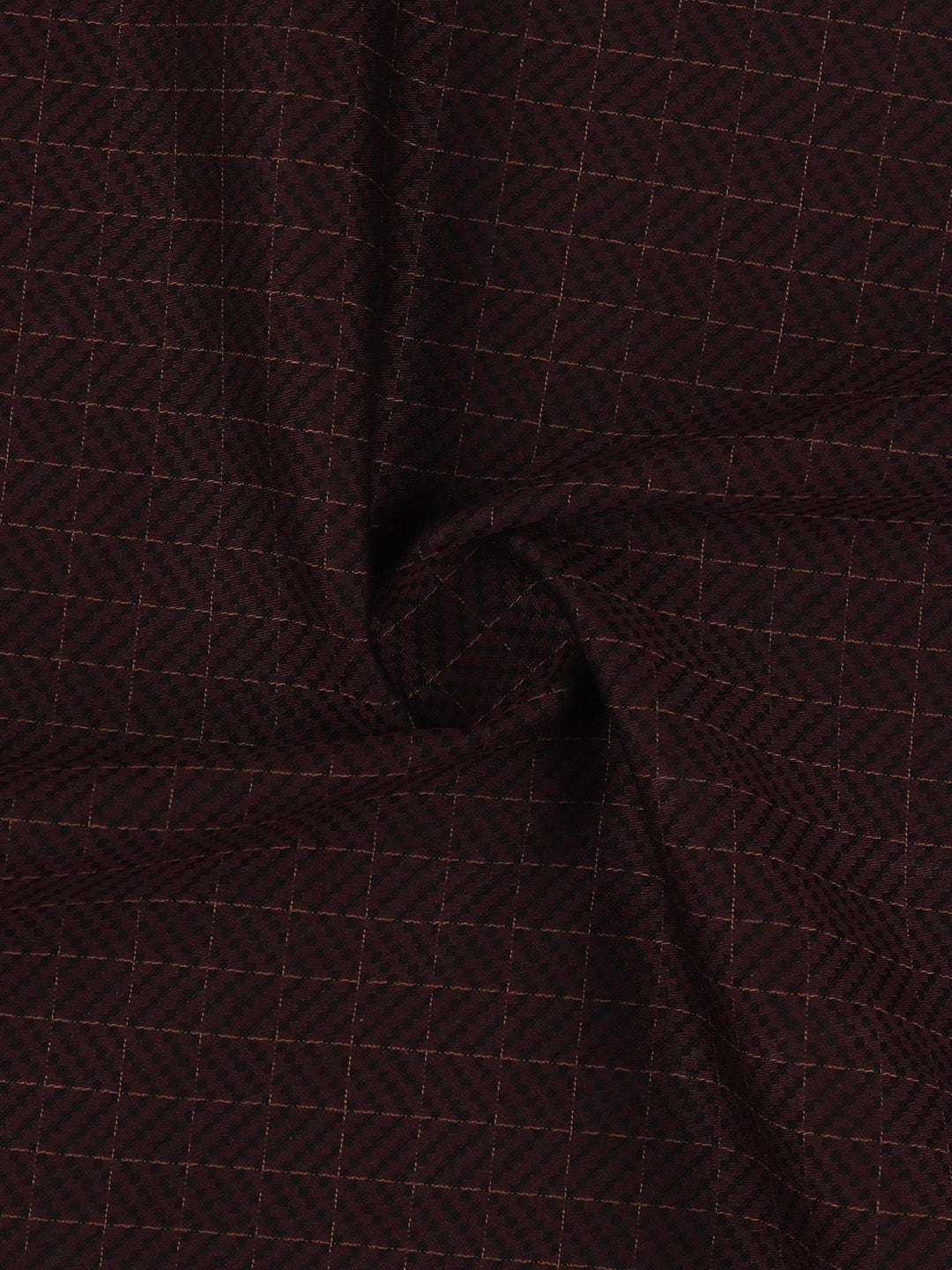 Men 100% Giza Cotton Self Design Dark Purple Shirt Fabric Casino Grand