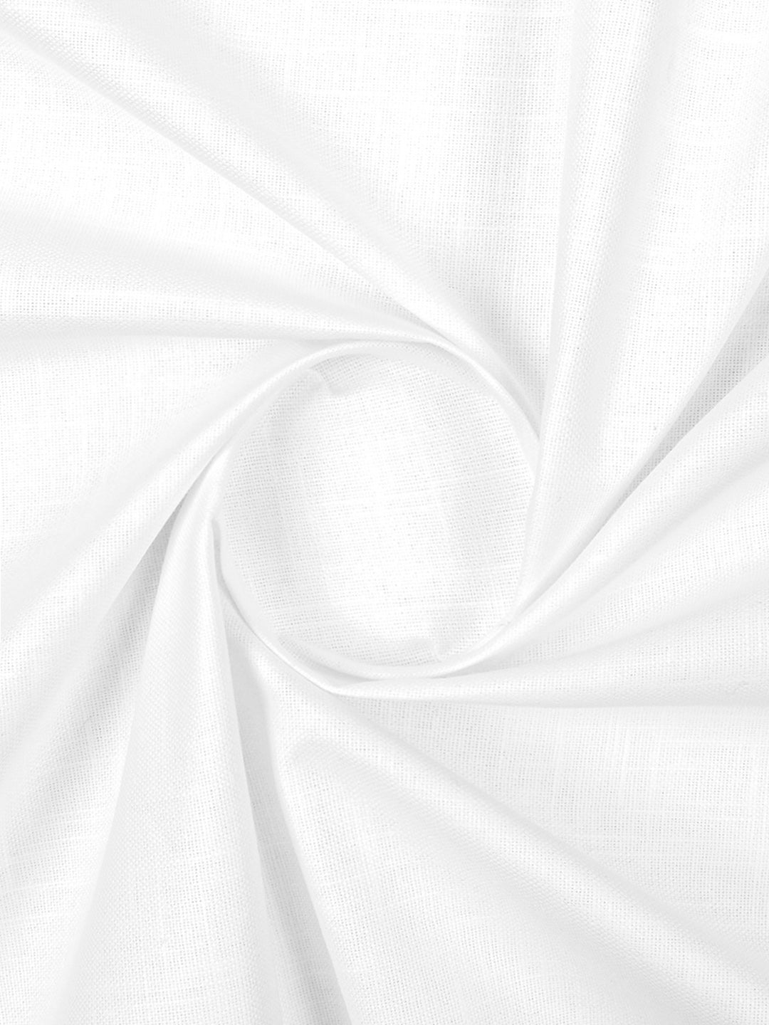 Cotton Blended White Plain Pants Fabric Arvind