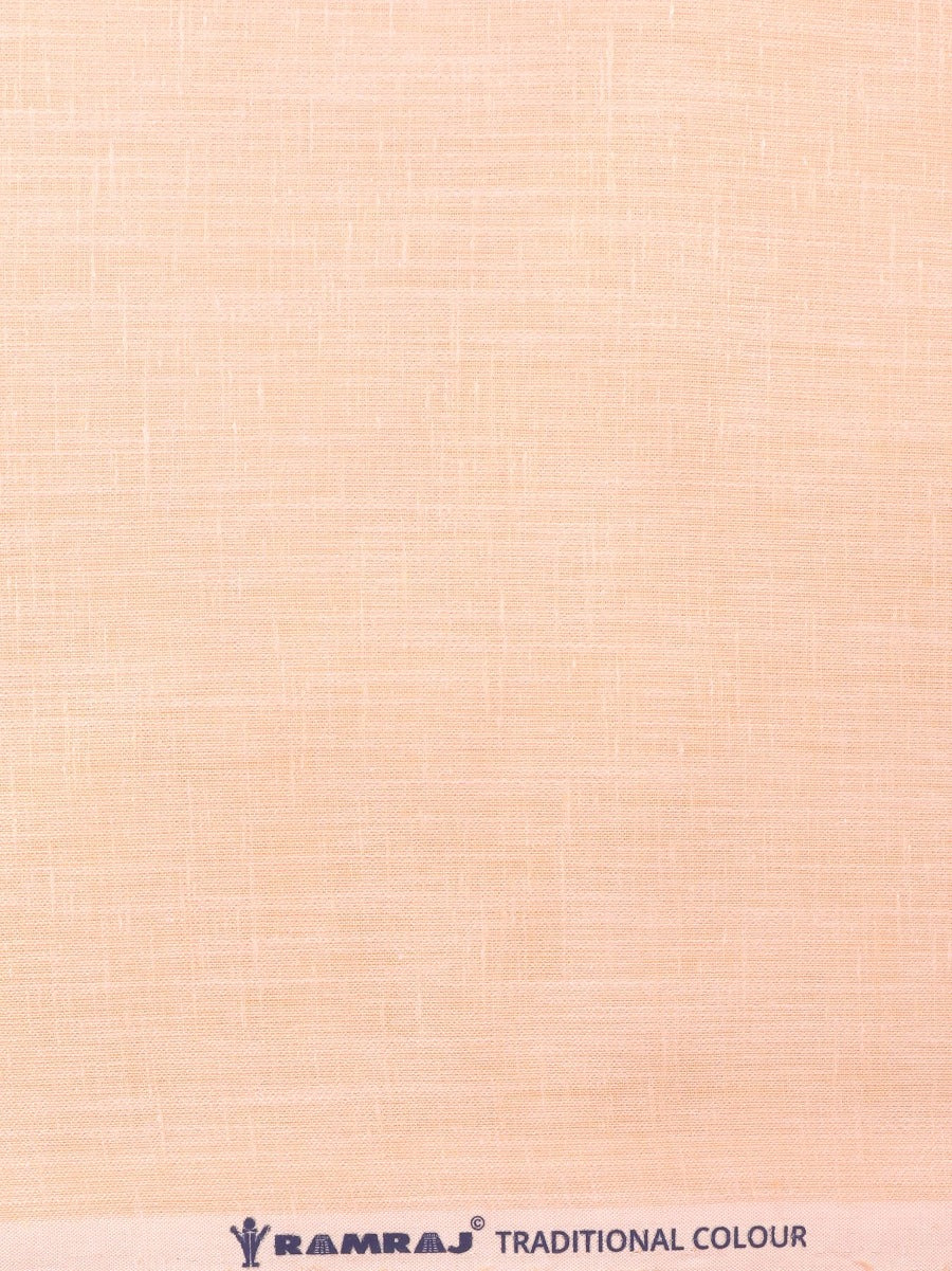 Cotton Orange Solid Shirt Fabric Galaxy Art-Zoom view