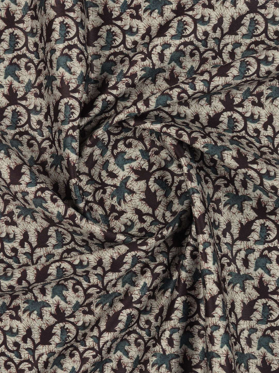 Men Cotton Rich Light Brown Printed Shirt Fabric Oslo Print