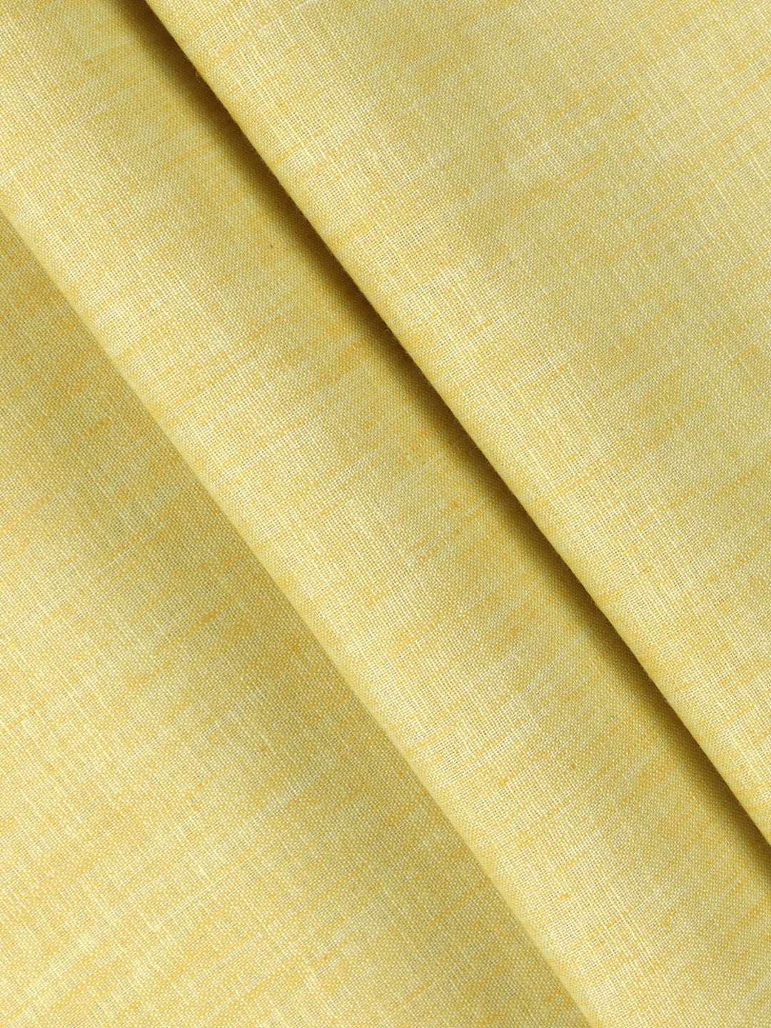 Men Cotton Rich Yellow Plain Shirt Fabric Infinity
