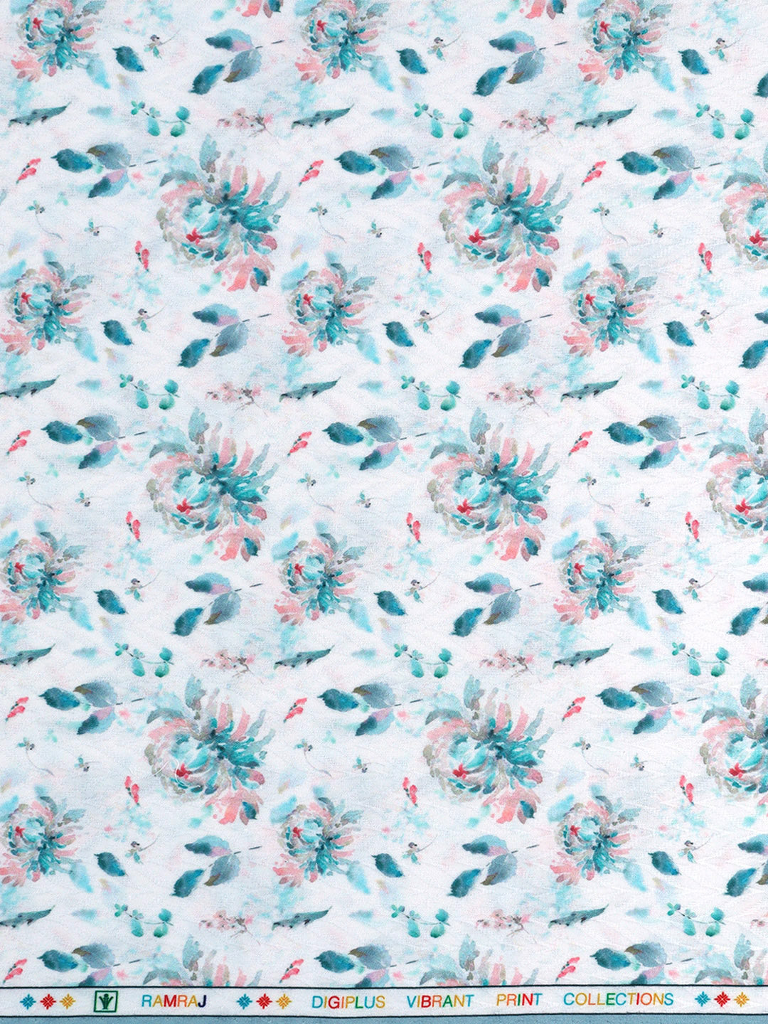 Men Cotton Rich Printed Shirt Fabric White Oslo Print