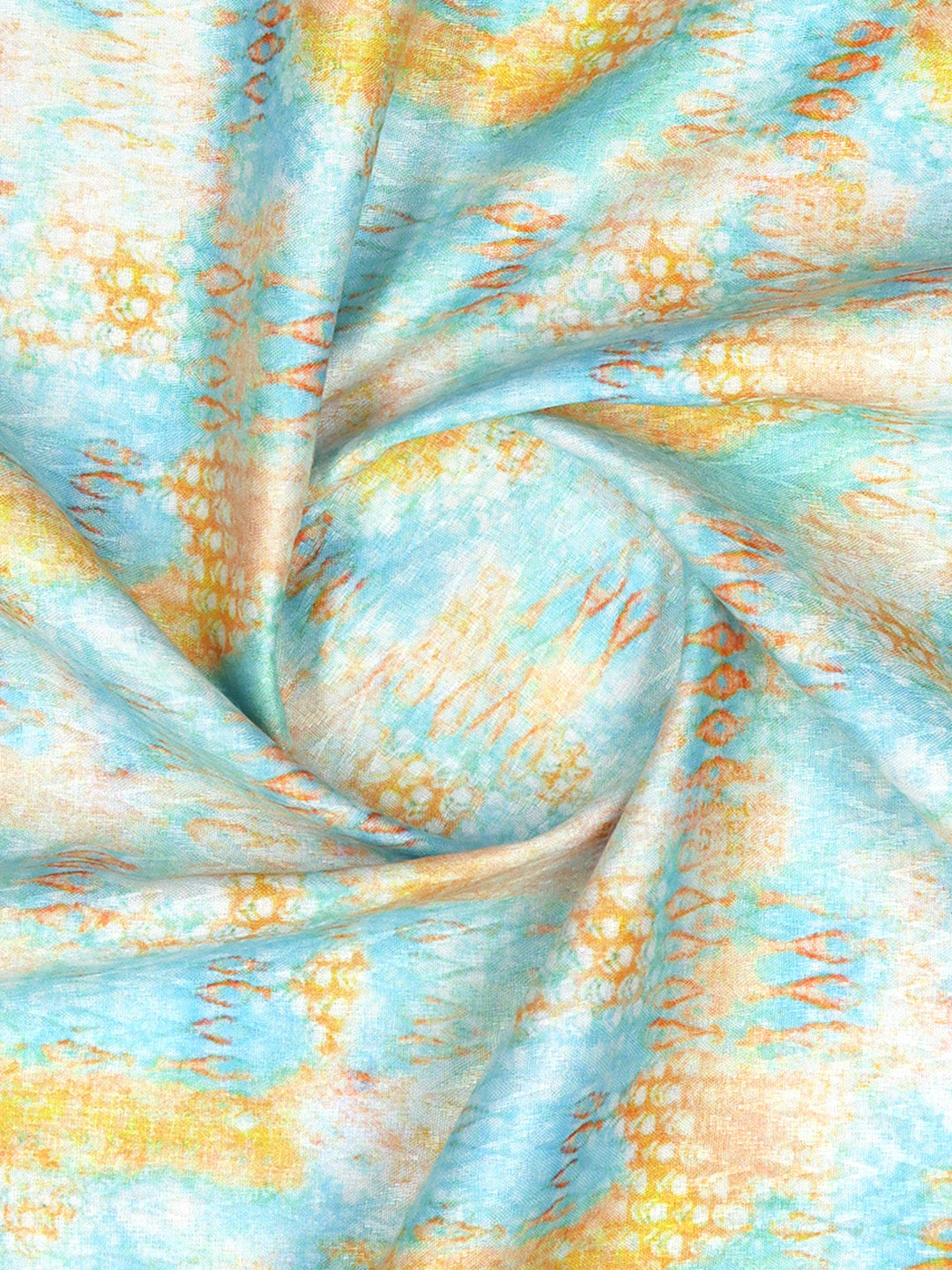 Men Cotton Rich Printed Shirt Fabric SkyBlue Oslo Print