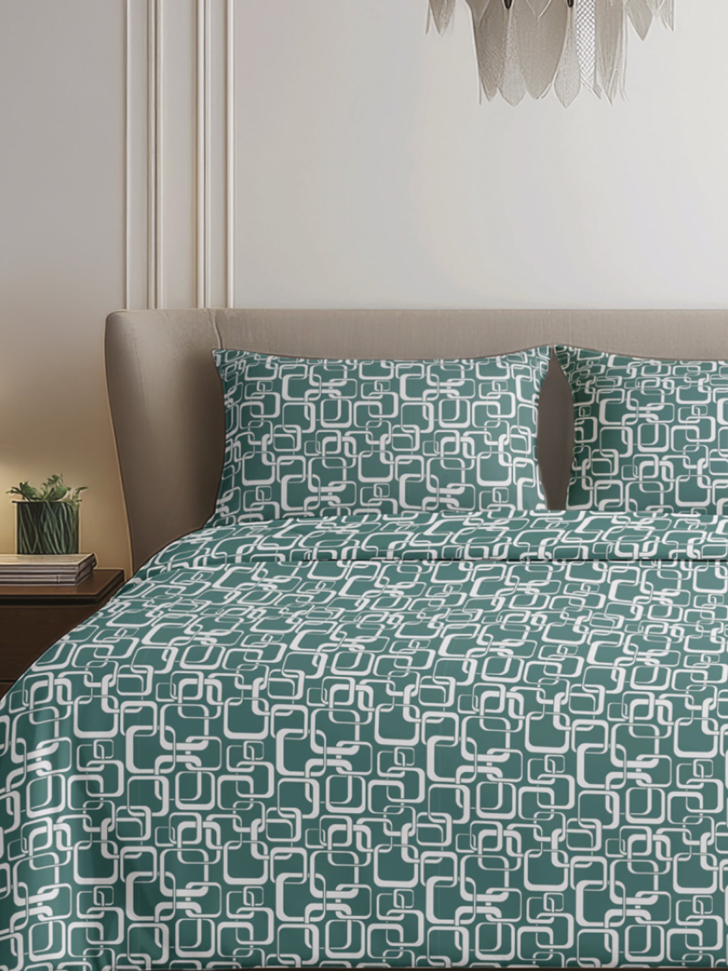 King Size Premium Cotton Bed Sheet & 2 Pillow Cover Set BSR01