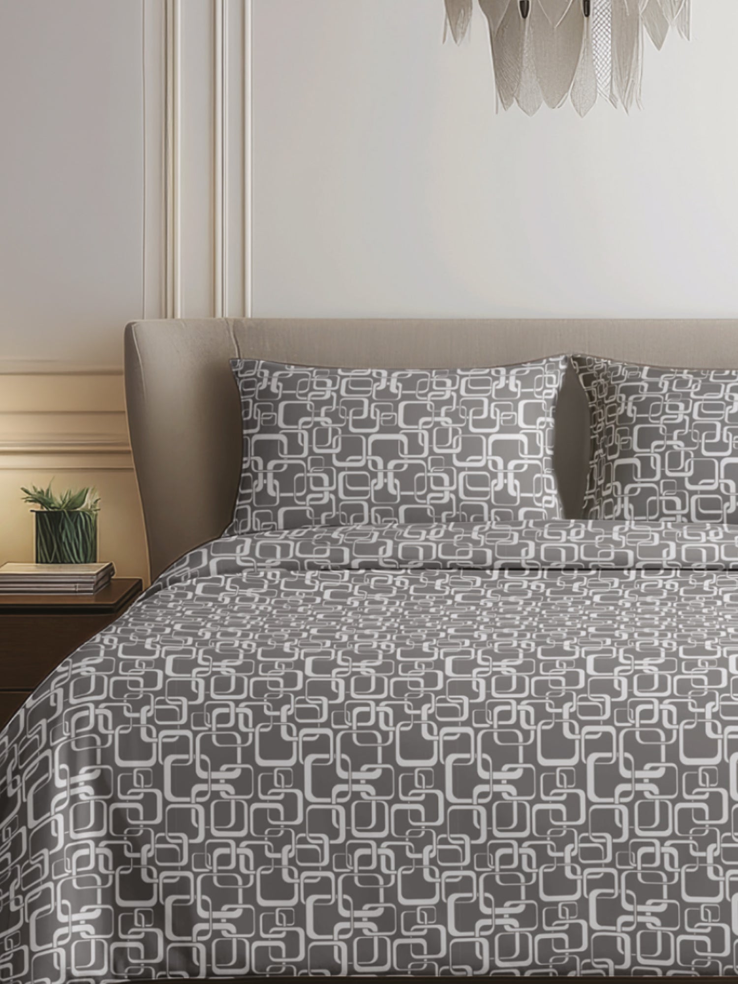 King Size Premium Cotton Bed Sheet & 2 Pillow Cover Set BSR02