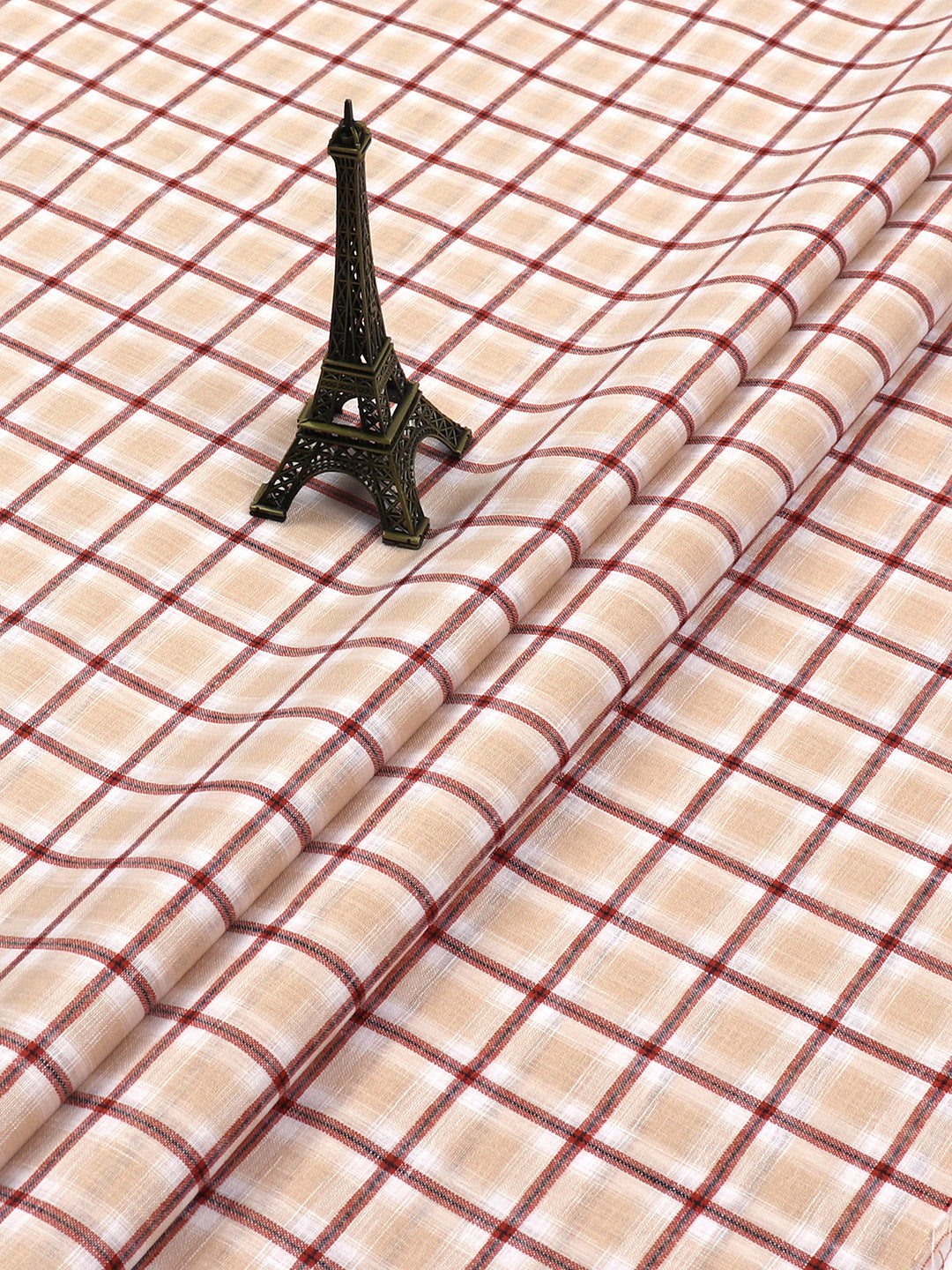 Cotton Colour Check Shirt Fabric Sandal Infinity-Pattern view view