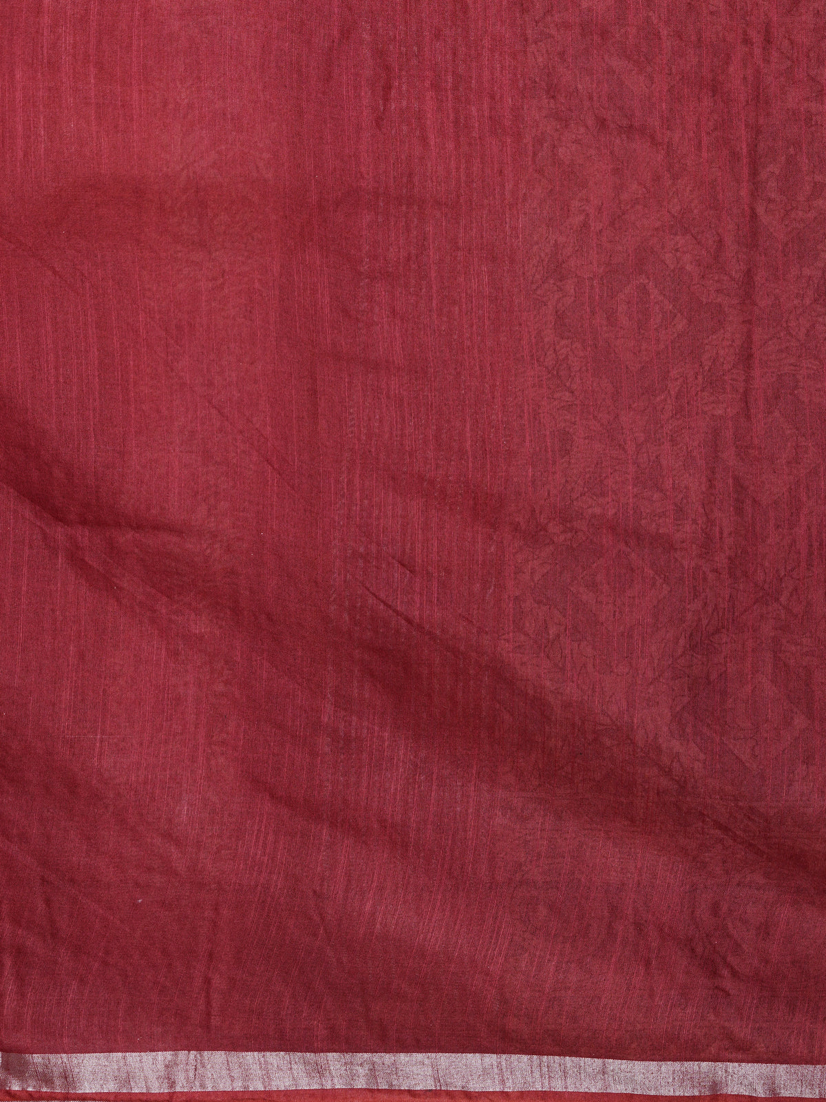 Women Semi Tussar Red Saree ST372