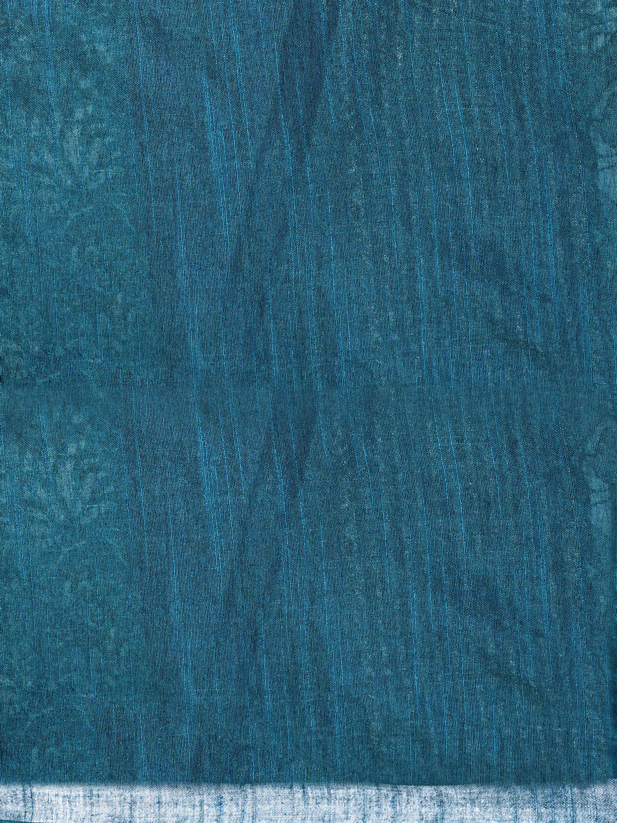 Women Semi Tussar Teal Green Saree ST374