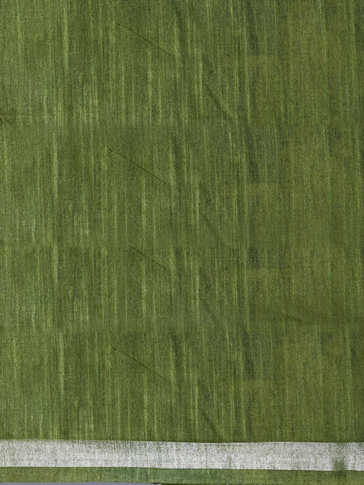 Women Semi Tussar Olive Green Saree ST379