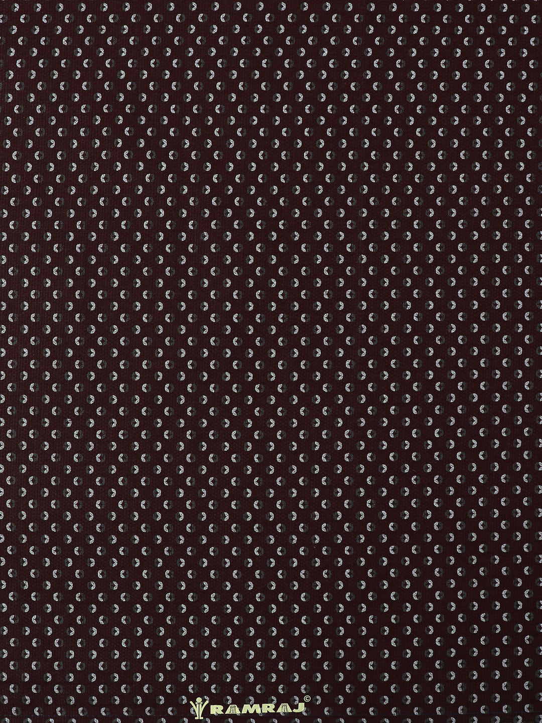 100% Cotton Maroon Over All Printed Shirt Fabric Alpha -Zoom view