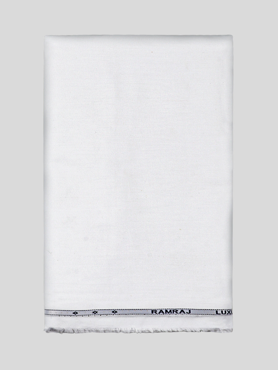 Luxury Cotton White Shirt Fabric Giza Touch 5050-Ad vert