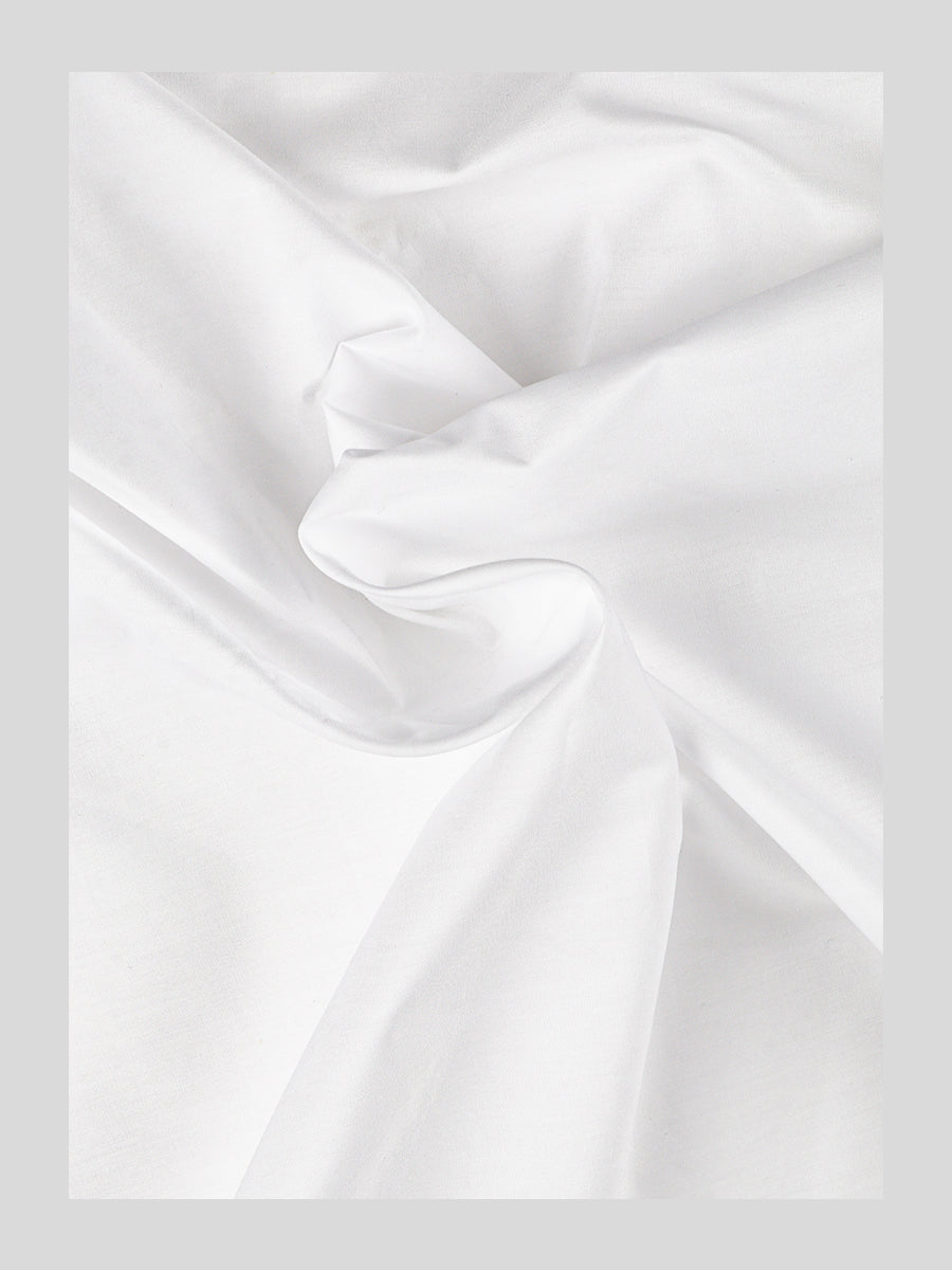 Luxury Cotton White Shirt Fabric Giza Touch 5050