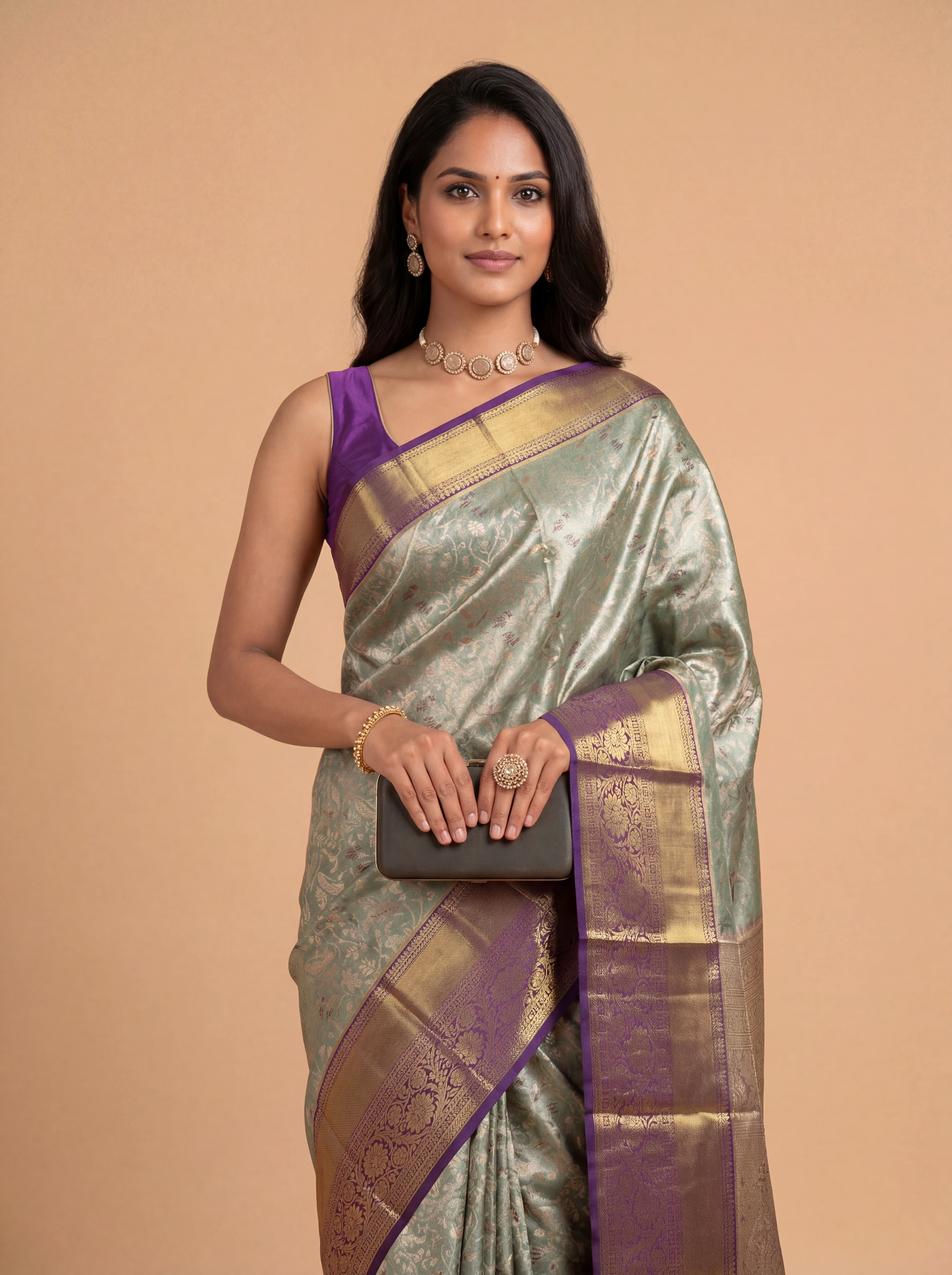 Women Art Silk Green Saree ASS140