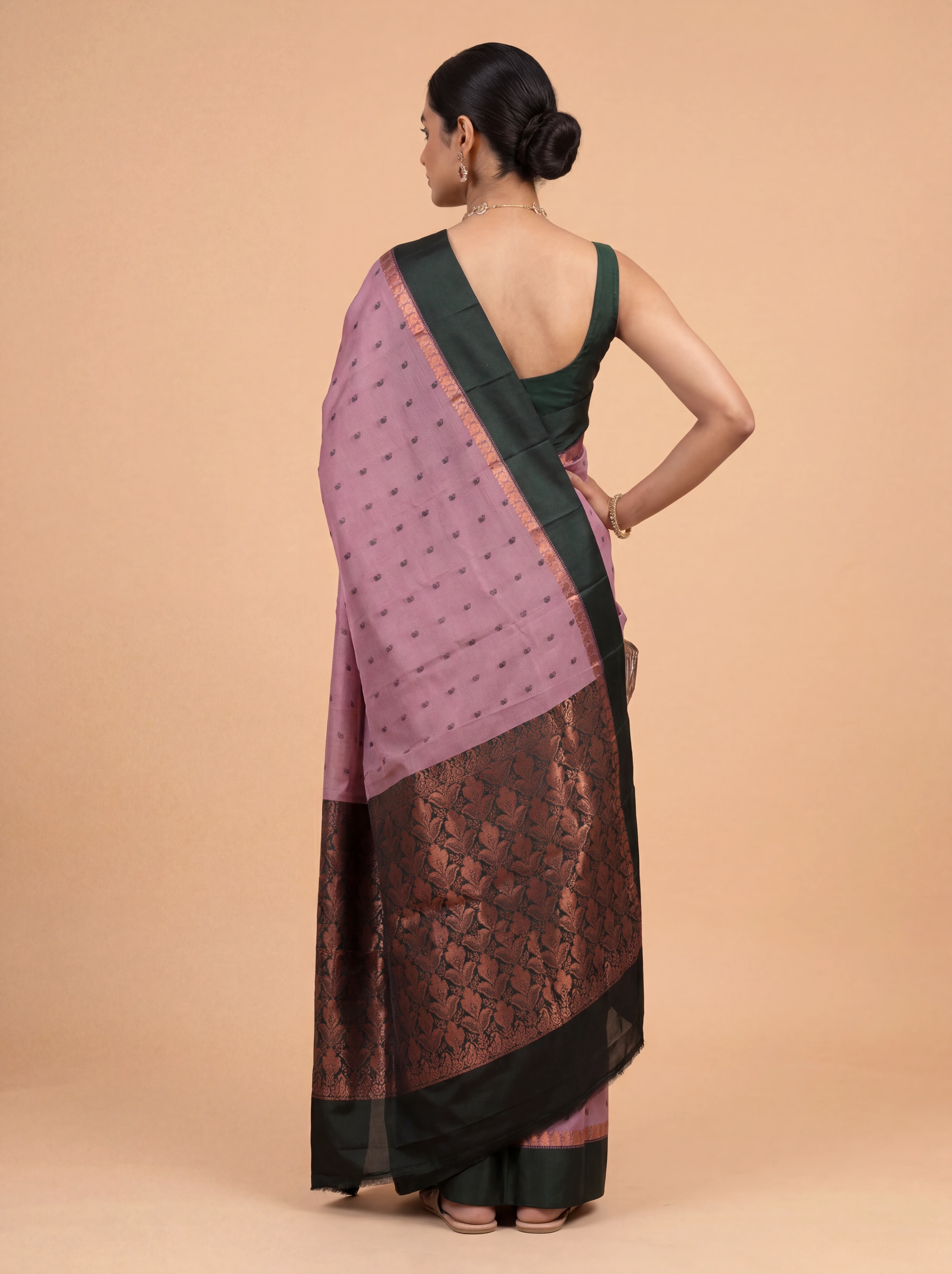 Women Art Silk Pink Saree ASS147