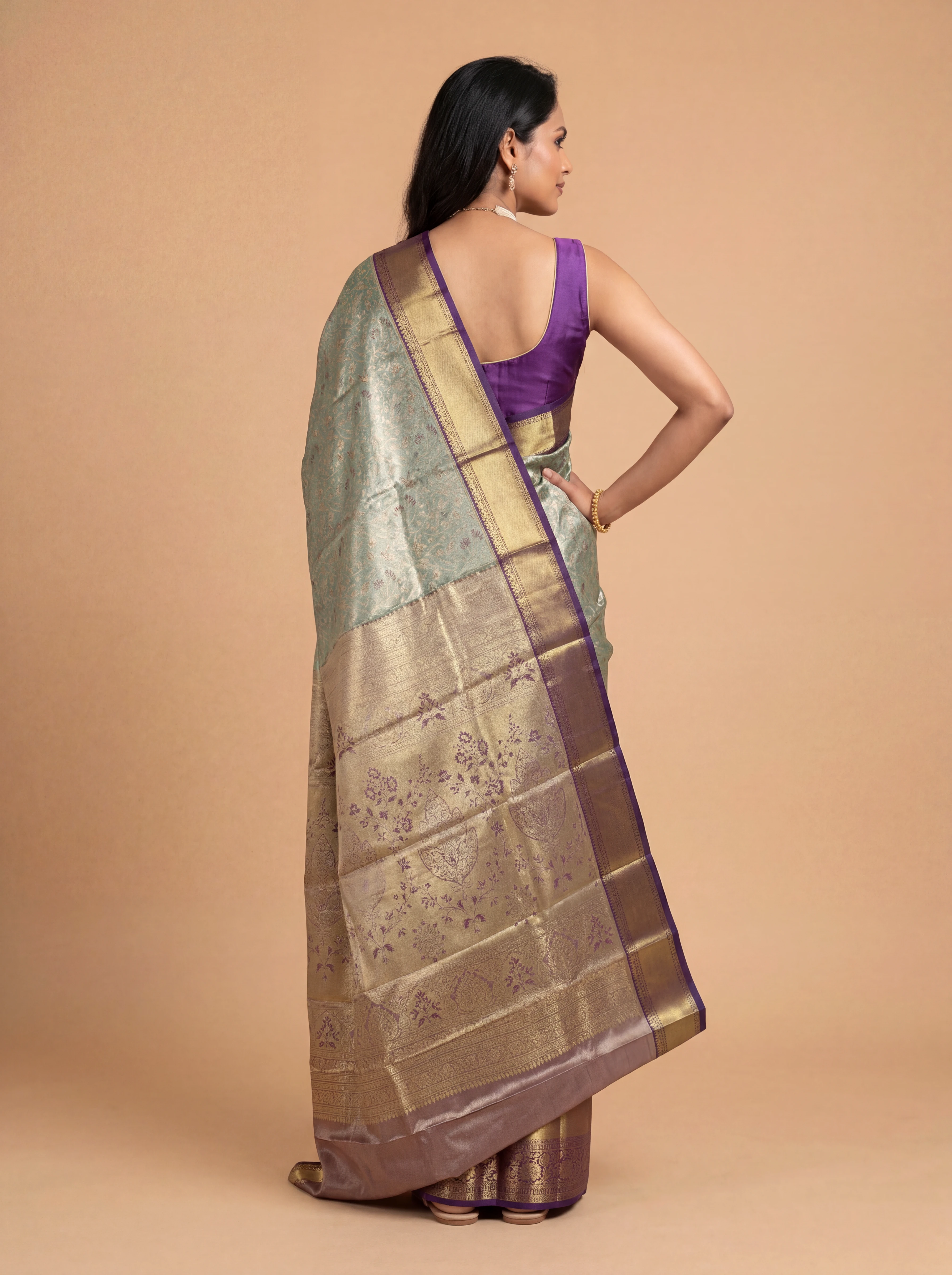 Women Art Silk Green Saree ASS140