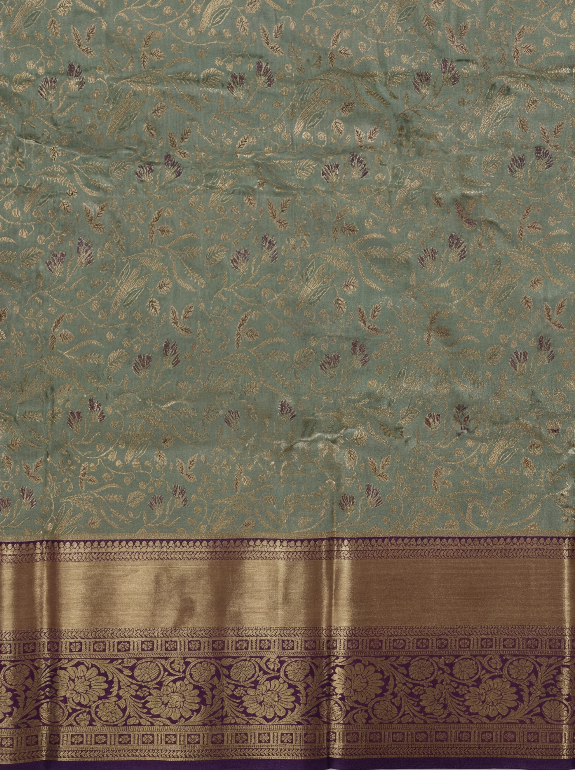 Women Art Silk Green Saree ASS140