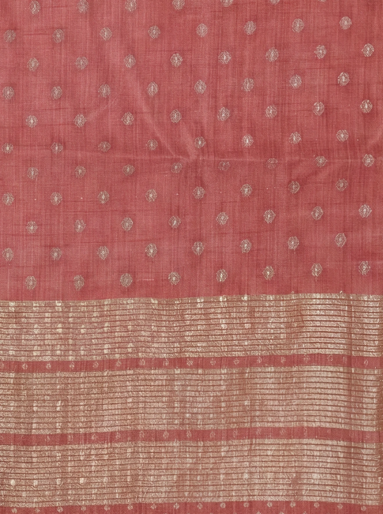 Women Semi Raw Silk Pink Saree SRS122
