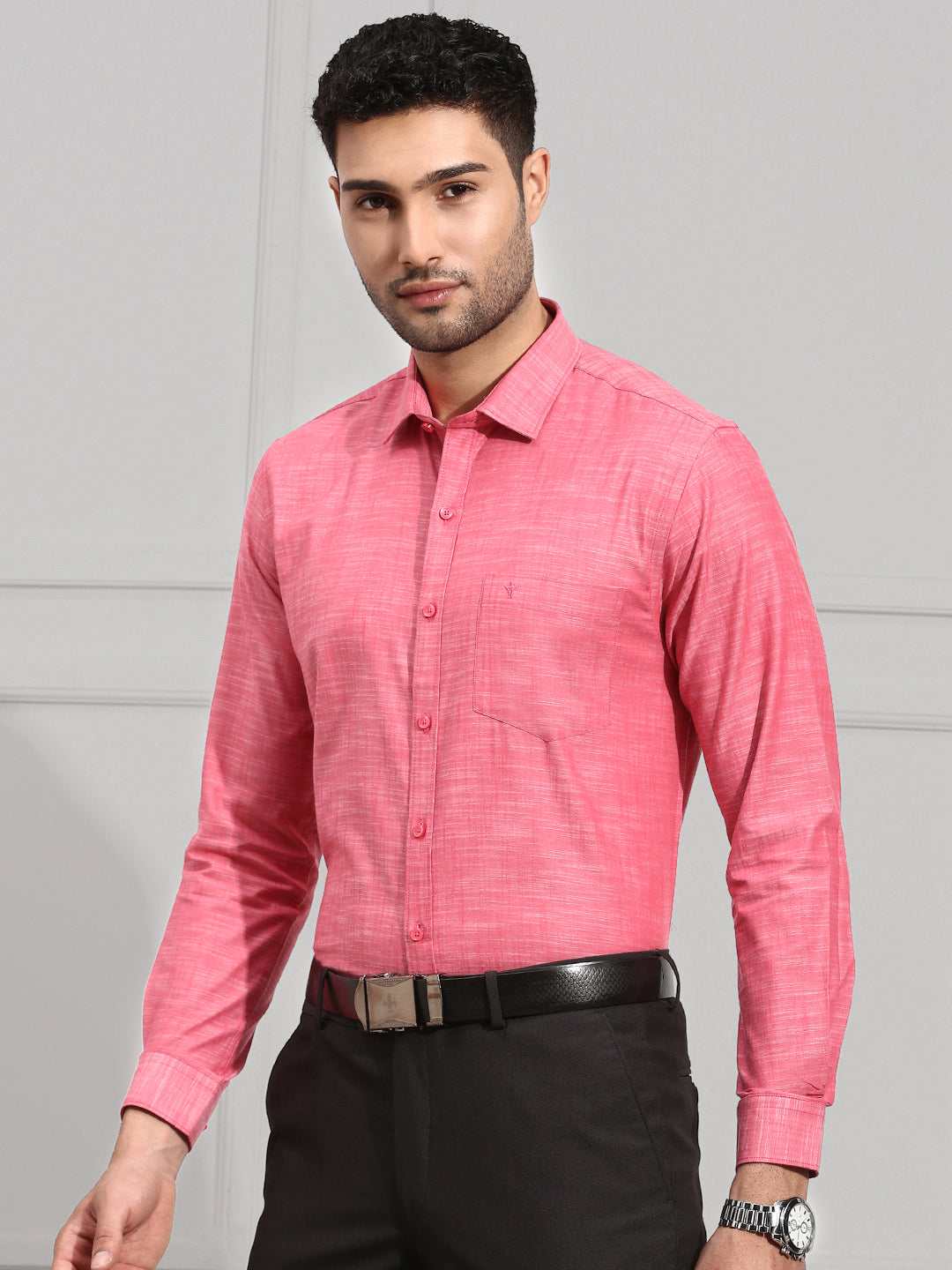 Men 100% Cotton Pink Shirt CL2 GT1