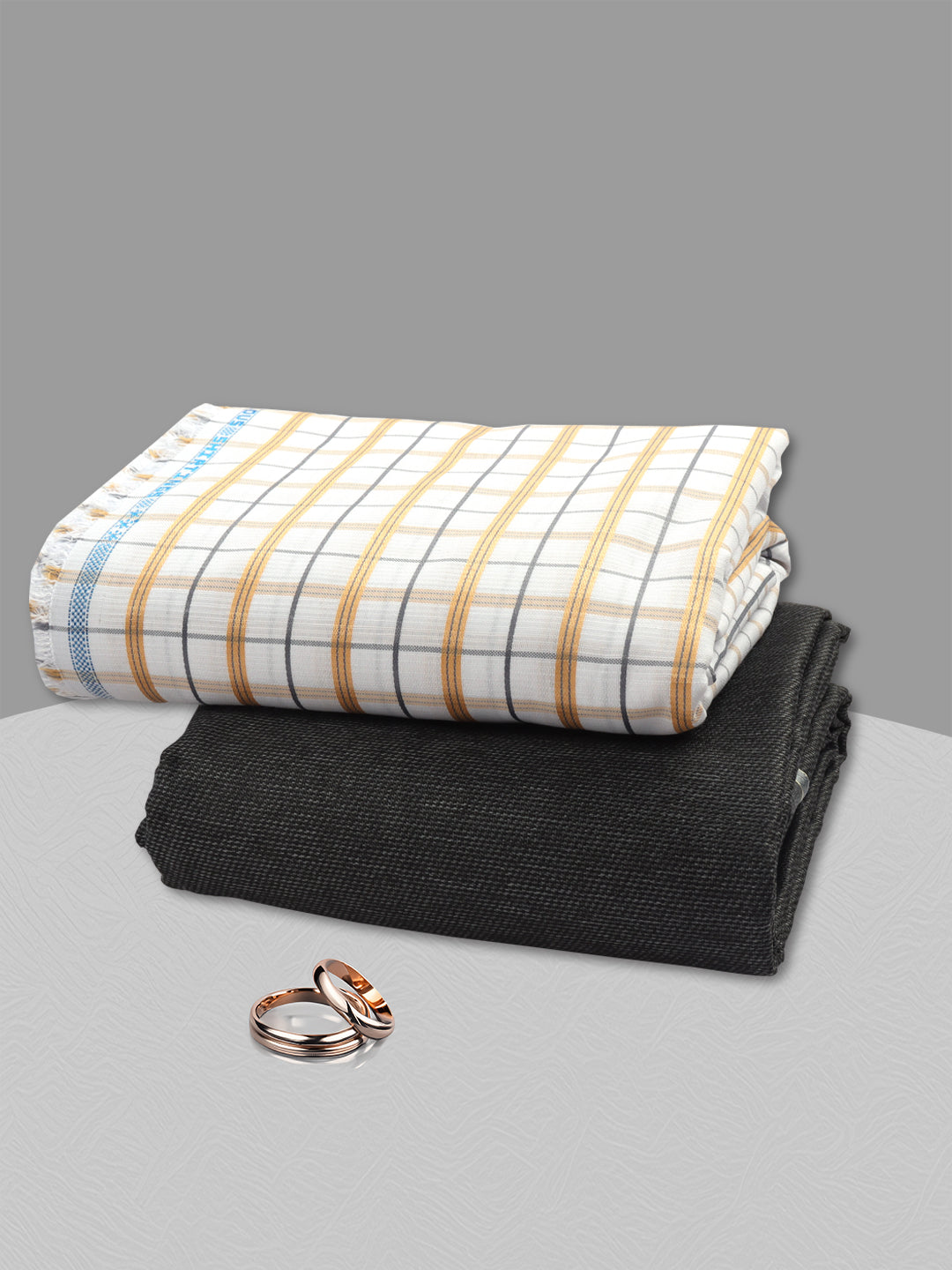 Cotton Blend Checked Shirting & Suiting Gift Box SS234