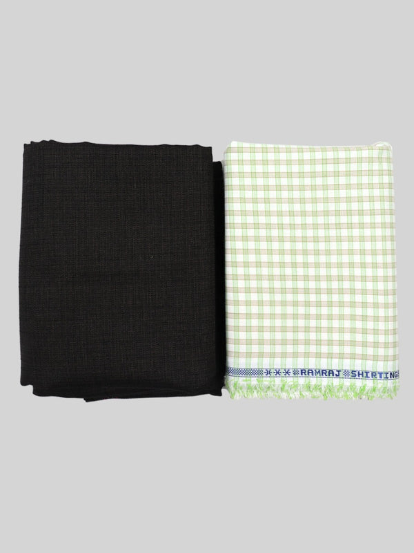 Cotton Checked Shirting & Suiting Gift Box Combo SS88