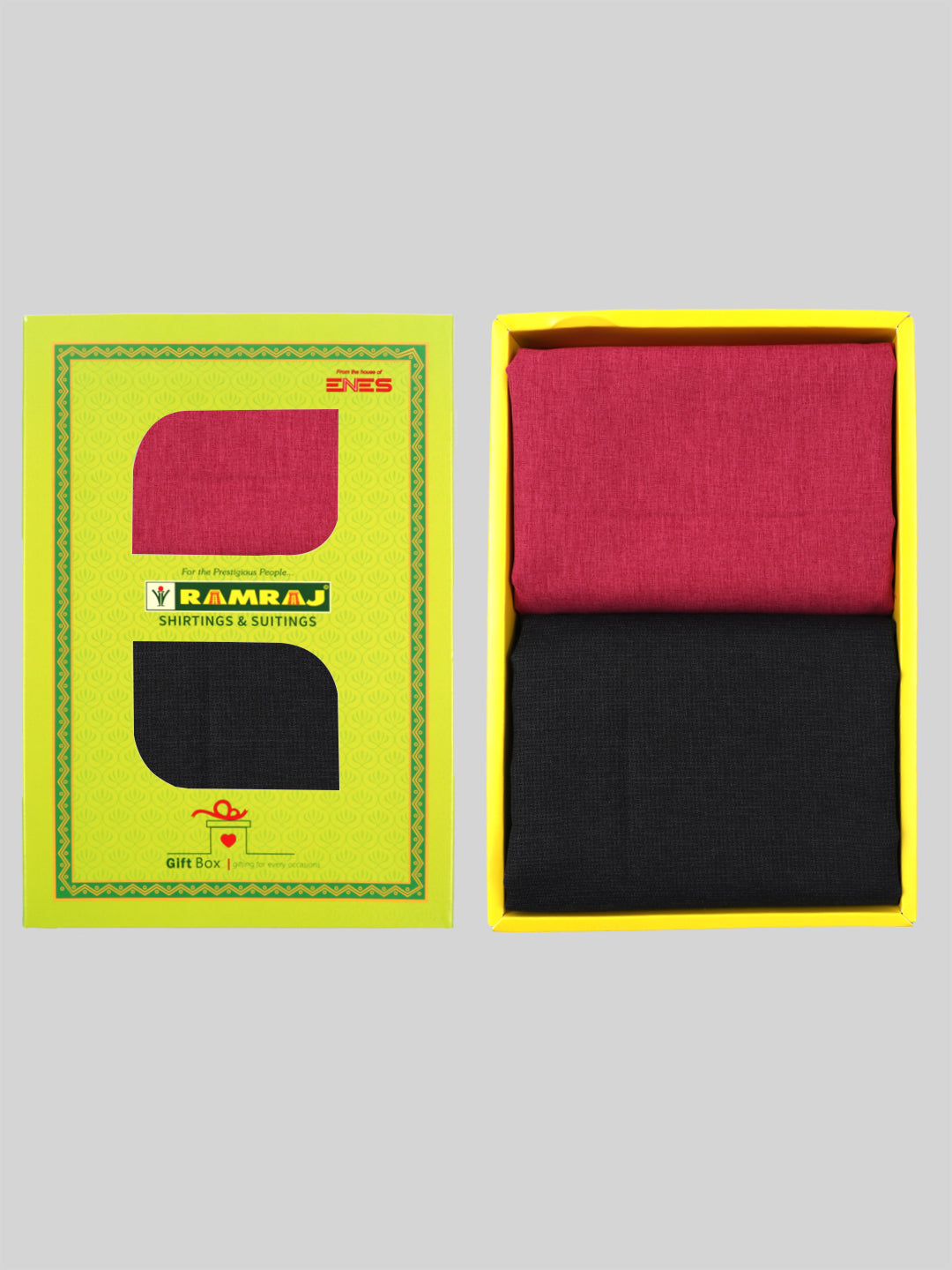 Cotton Plain Shirting & Suiting Gift Box Combo SS107-Ad vert