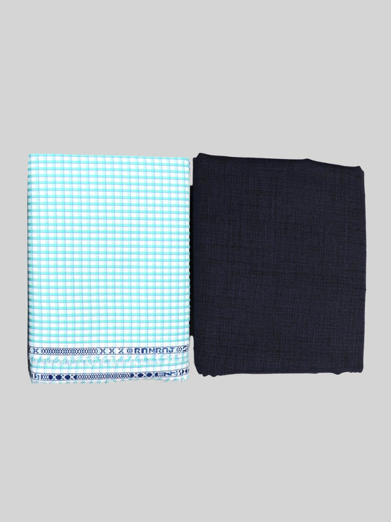 Cotton Checked Shirting & Suiting Gift Box Combo SS84